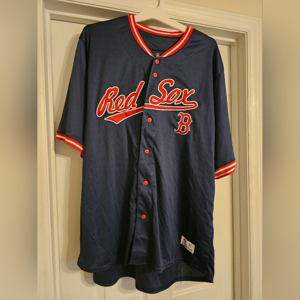NWOT Navy Blue Boston Red Sox Jersey. Size:XXL.